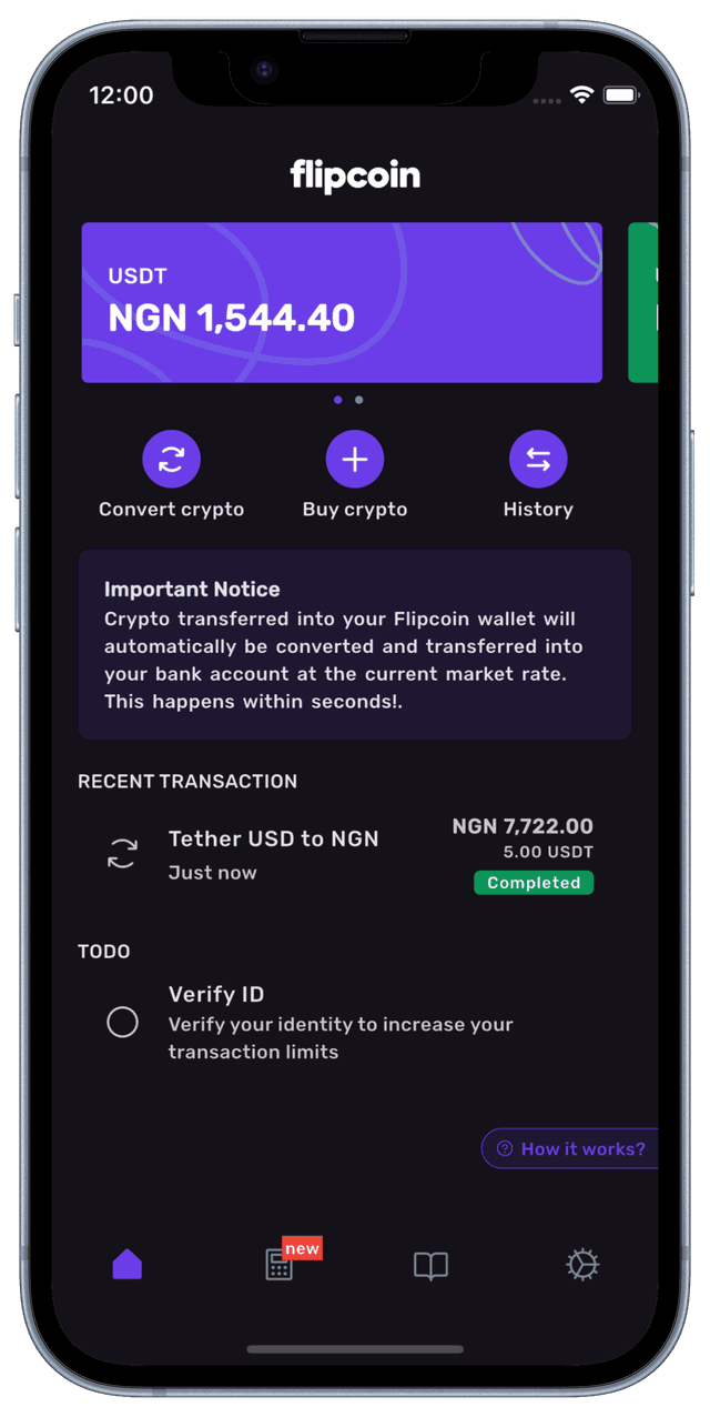 Flipcoin app screenshot